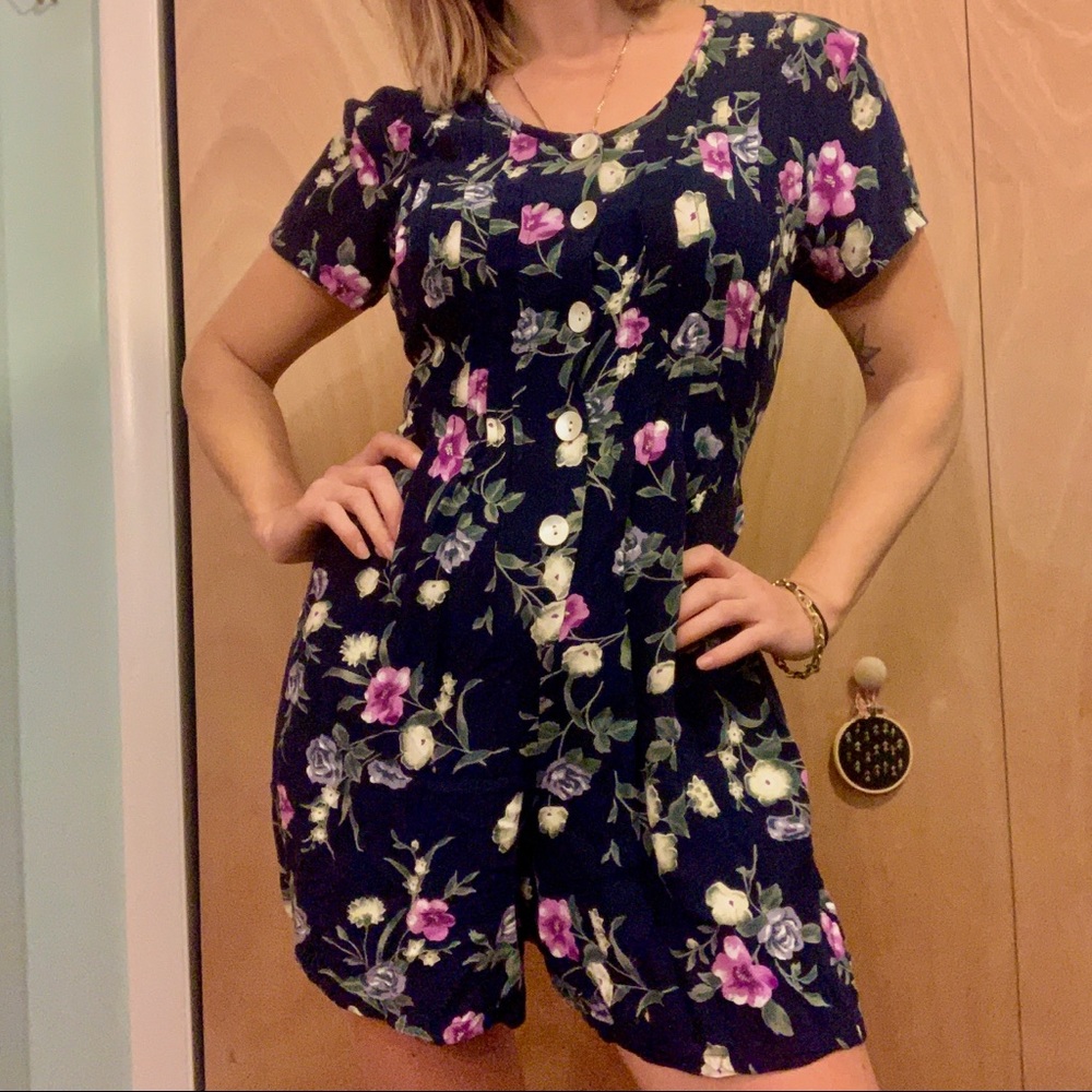 Vintage Floral Romper